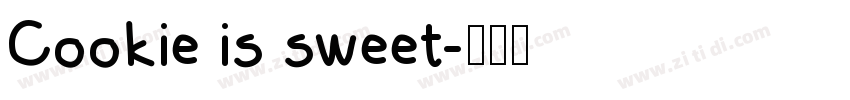 Cookie is sweet字体转换